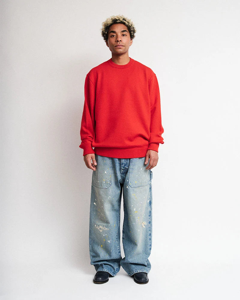 DIGAWEL【ディガウェル】Distressed Painter jeans (Fade Navy)【DWAB006】