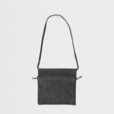 Hender Scheme 【エンダースキーマ】red cross bag small (dark gray)