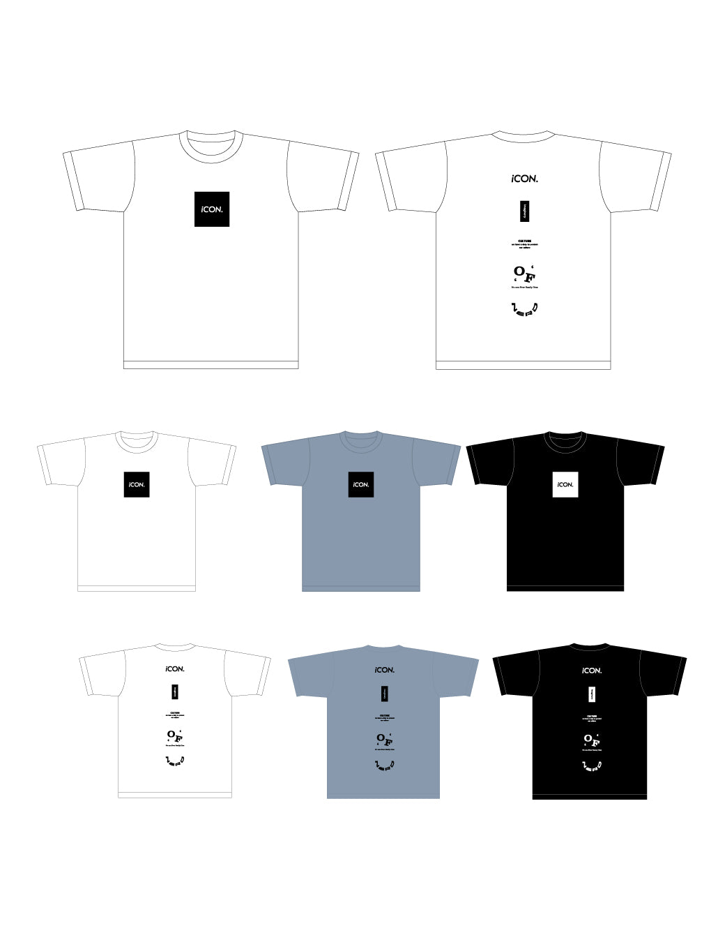 iCON.【アイコン】LOGO T-shirts
