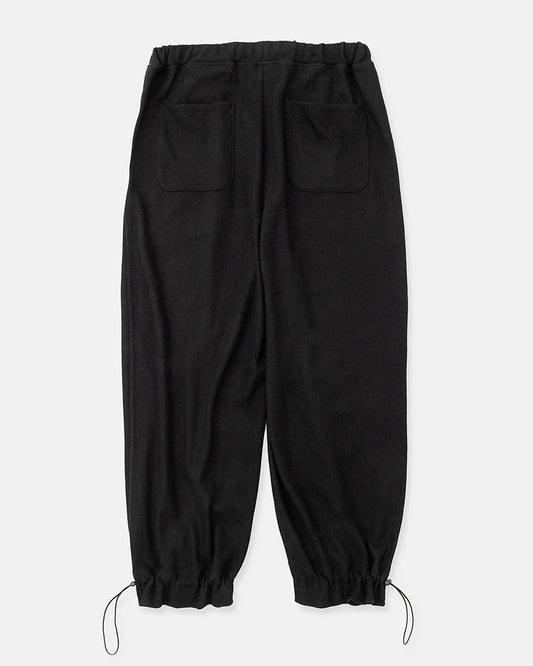 DIGAWEL【ディガウェル】Hem gathers pants (BLACK)【DWAB027】