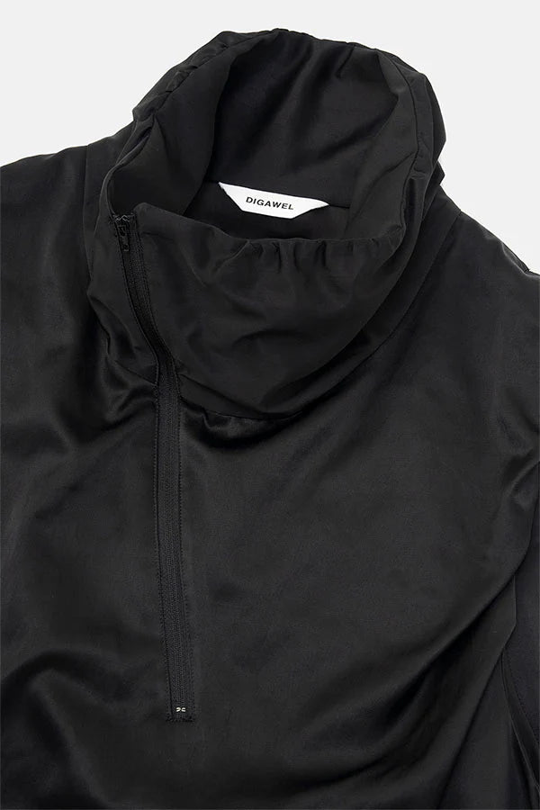 DIGAWEL【ディガウェル】Drape vest (BLACK) 【DWYB006】