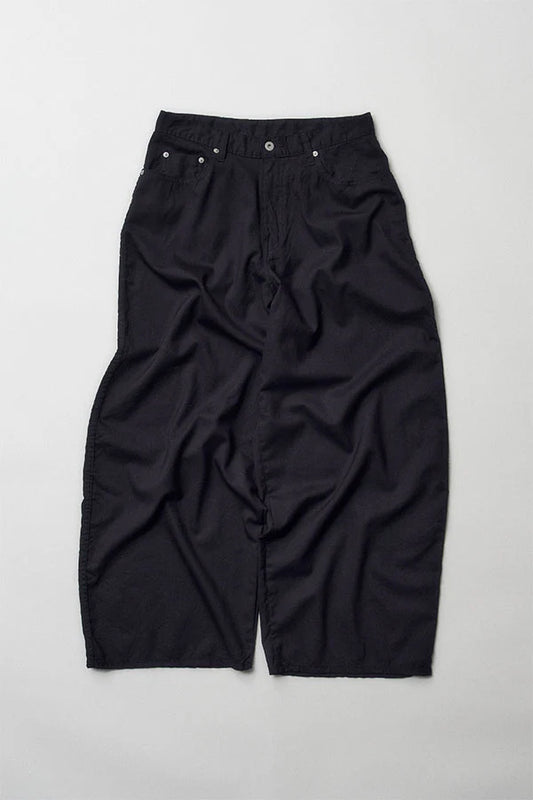 DIGAWEL【ディガウェル】Puckering wide pants (BLACK) 【DWYB021】