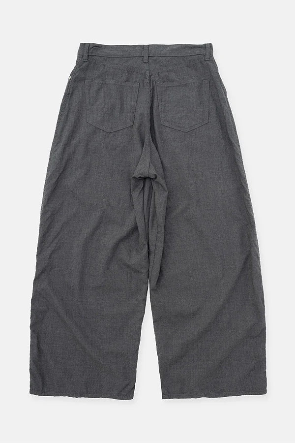 DIGAWEL【ディガウェル】Puckering wide pants (C.GRAY) 【DWYB021】
