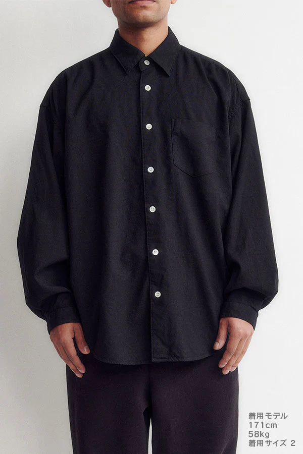 DIGAWEL【ディガウェル】Puckering shirt (BLACK) 【DWYB022】