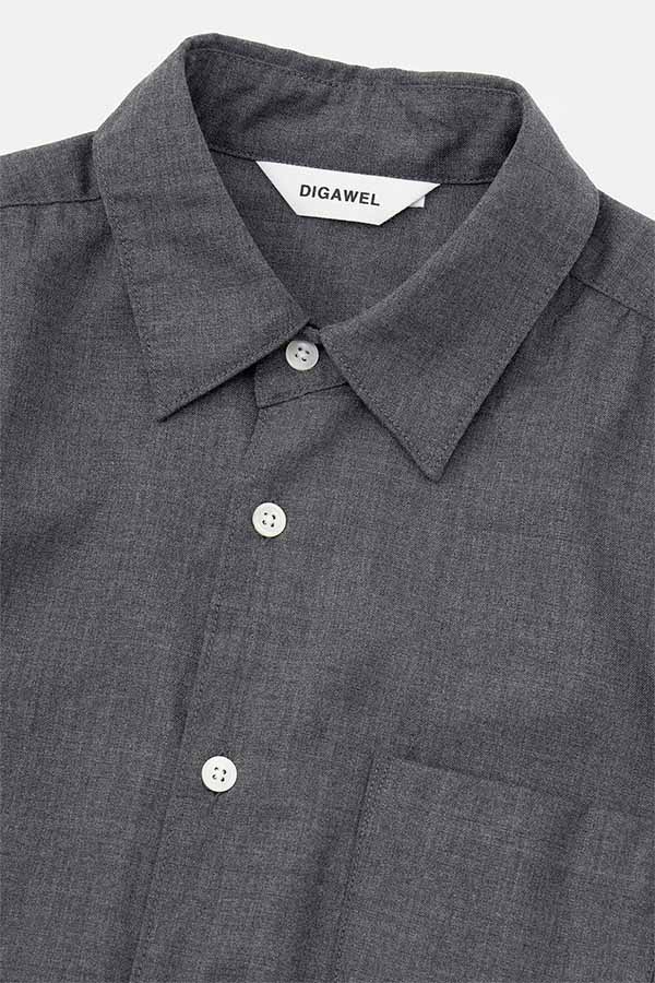 DIGAWEL【ディガウェル】Puckering shirt (C.GRAY)【DWYB022】