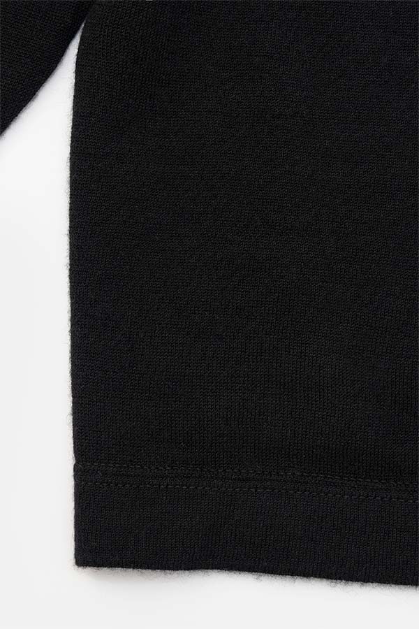 DIGAWEL【ディガウェル】Cashmere knit L/S (BODHI×DIGAWEL) (BLACK) 【DWYB030】