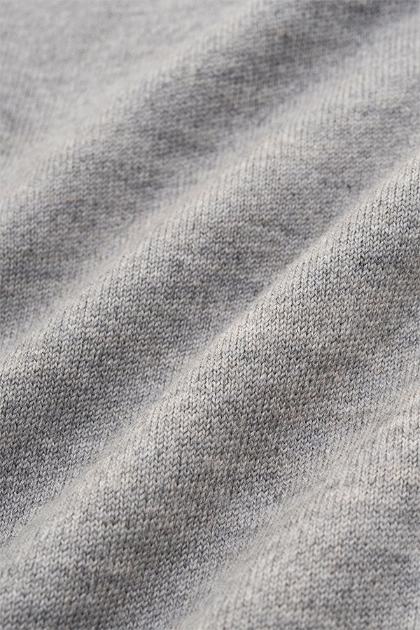 DIGAWEL【ディガウェル】Extrafine merino wool sweater (GRAY) 【DWAB036】