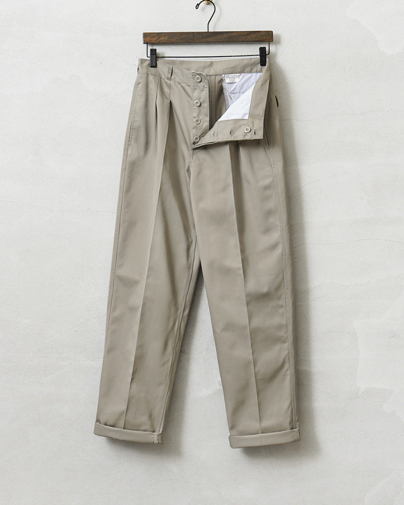 Military Reproducts 【ミリタリーリプロダクツ】ジャーマン ツータックチノパンツ (BEIGE)