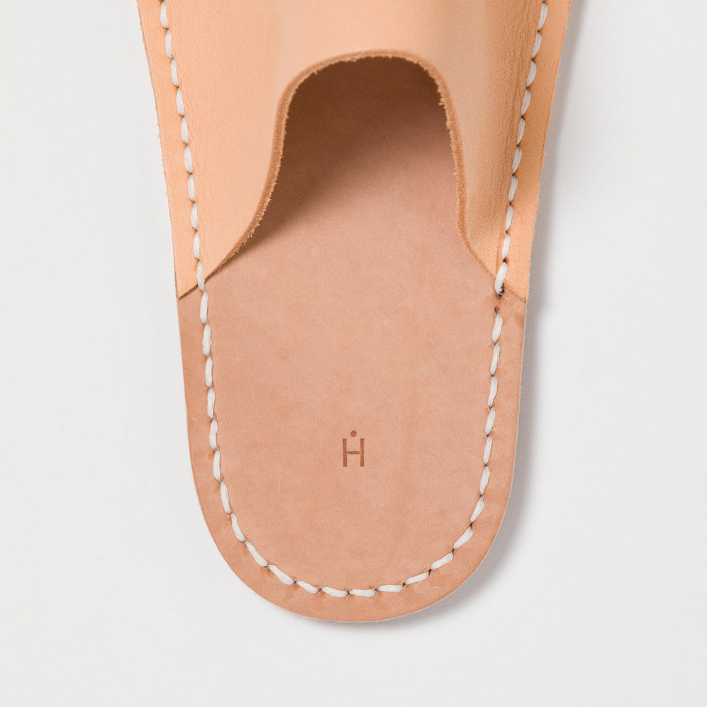 Hender Scheme 【エンダースキーマ】leather slipper (natural)【in-rc-les】
