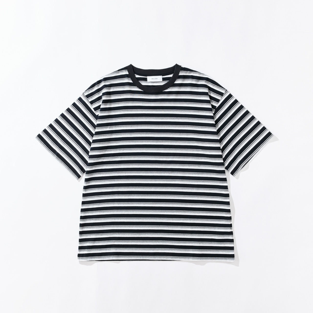 WELLDER【ウェルダー】Stripe Short Sleeve (WHITE × BLACK)
