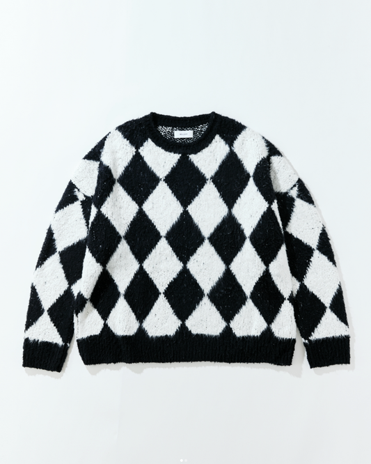 WELLDER【ウェルダー】Roll Neck Argyle Jumper