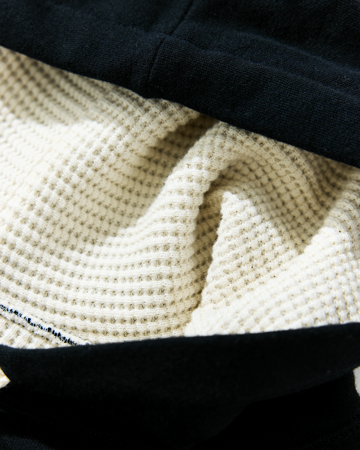 WELLDER【ウェルダー】Double Face Wide Hooded (Black)