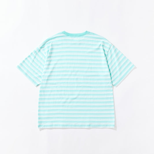 WELLDER【ウェルダー】Stripe Short Sleeve (WHITE × MINT)