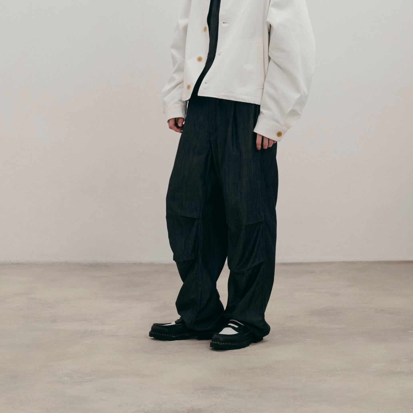 WELLDER【ウェルダー】Wide Silhouette Over Pants (BLACK)