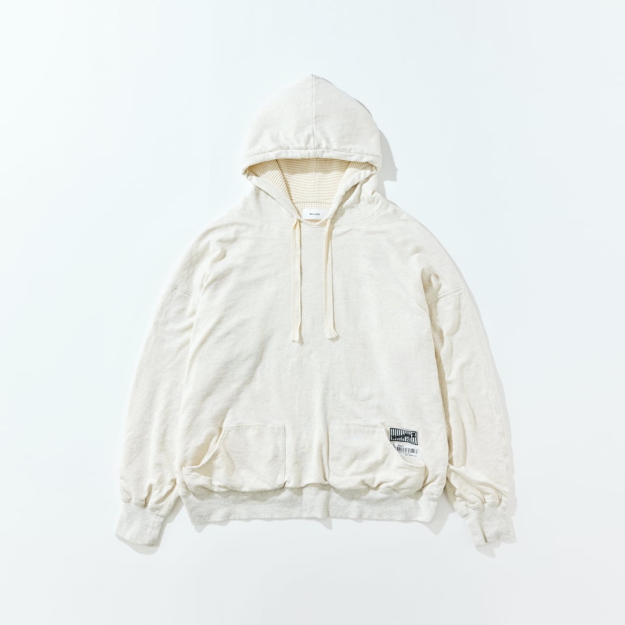 WELLDER【ウェルダー】Double Face Wide Hooded(Heather Gray)