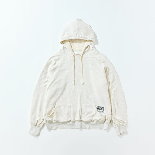 WELLDER【ウェルダー】Double Face Wide Hooded(Heather Gray)