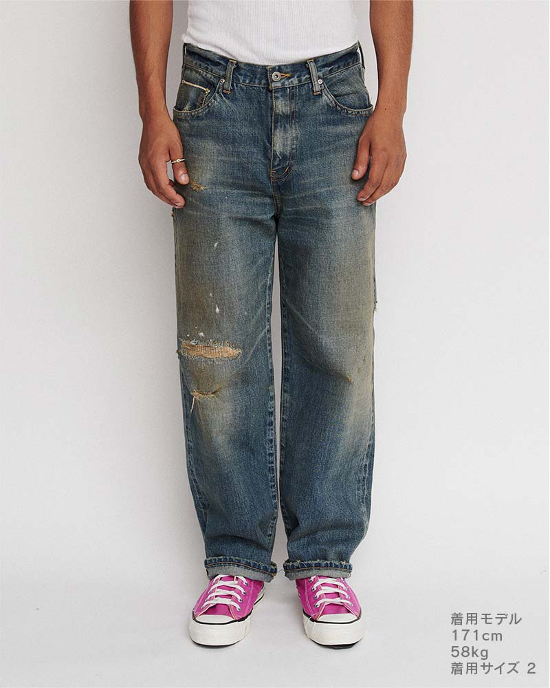DIGAWEL【ディガウェル】Distressed jeans【DWAA004】