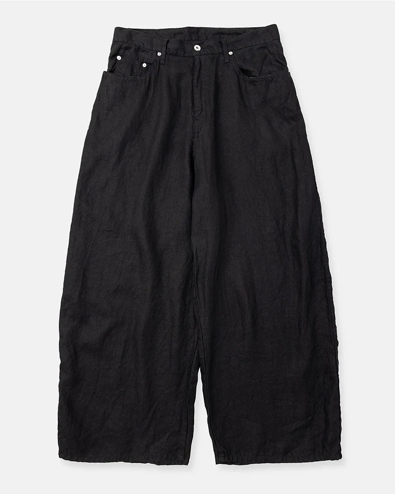 DIGAWEL【ディガウェル】Puckering wide pants (BLACK) 【DWAA029】