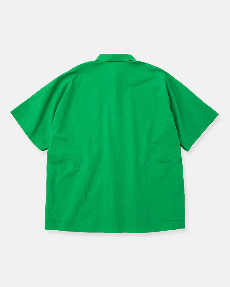 DIGAWEL【ディガウェル】Side pocket S/S shirt  (GREEN)【DWAA033】