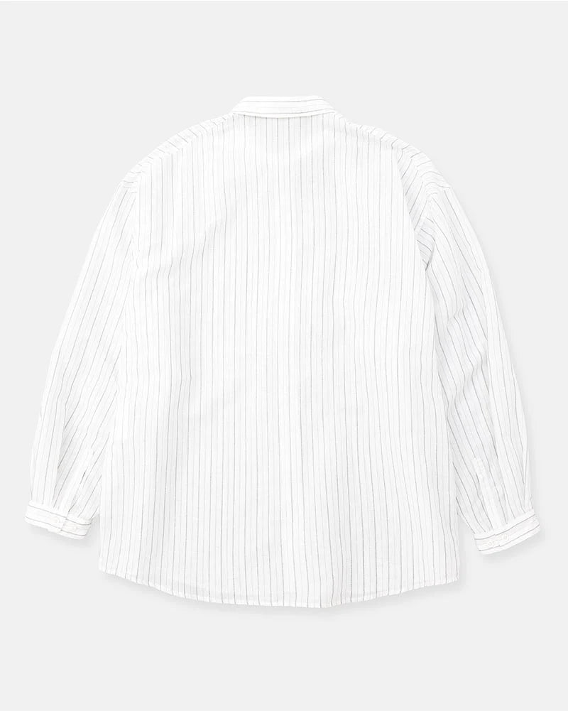 DIGAWEL【ディガウェル】Oversized stripe shirt (BLACK)【DWAA034】