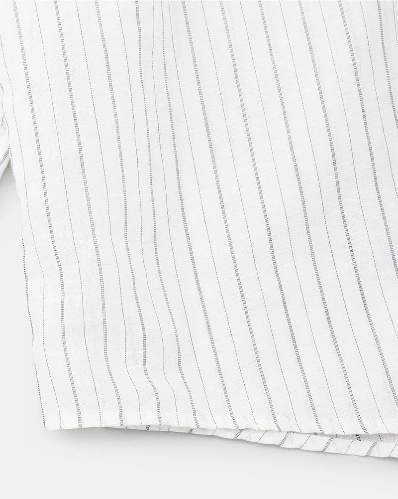 DIGAWEL【ディガウェル】Oversized stripe shirt (BLACK)【DWAA034】