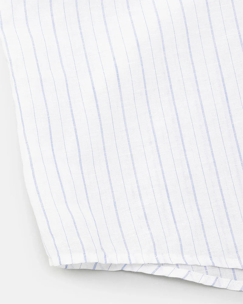 DIGAWEL【ディガウェル】Oversized stripe shirt (BLUE)【DWAA034】