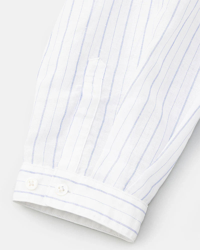 DIGAWEL【ディガウェル】Oversized stripe shirt (BLUE)【DWAA034】