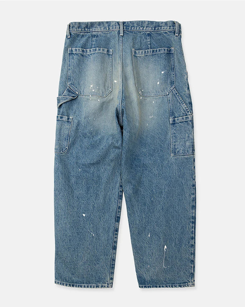 DIGAWEL【ディガウェル】Distressed Painter jeans (Fade Navy)【DWAB006】