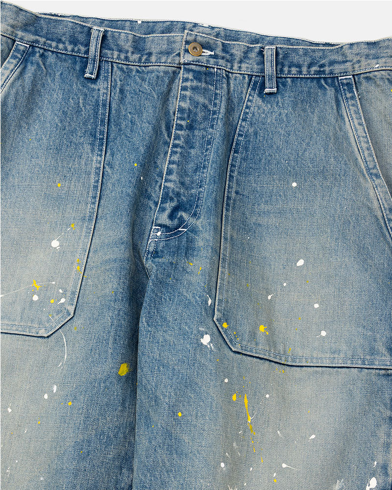 DIGAWEL【ディガウェル】Distressed Painter jeans (Fade Navy)【DWAB006】