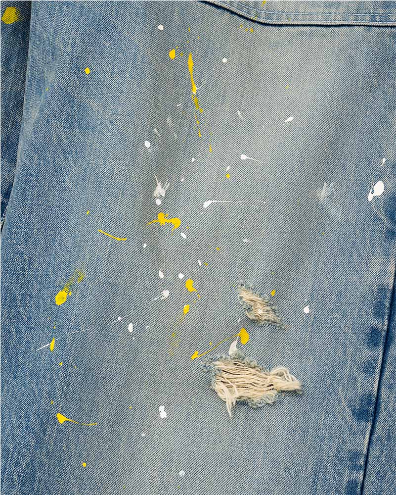 DIGAWEL【ディガウェル】Distressed Painter jeans (Fade Navy)【DWAB006】