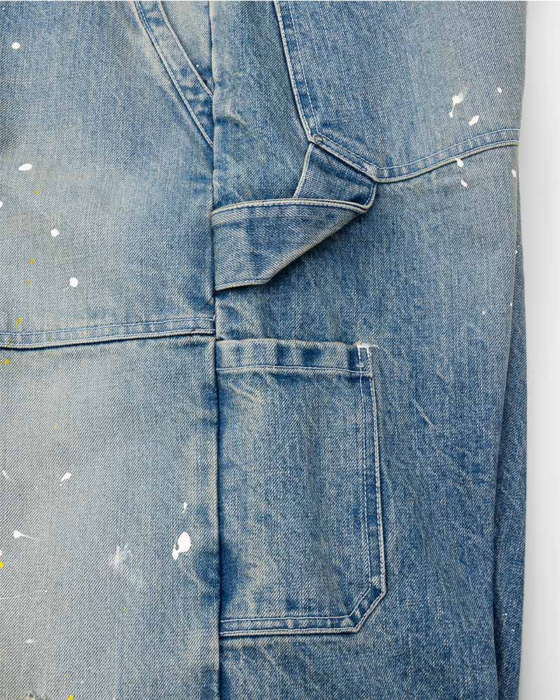 DIGAWEL【ディガウェル】Distressed Painter jeans (Fade Navy)【DWAB006】