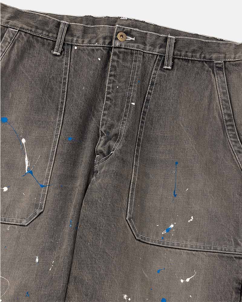 DIGAWEL【ディガウェル】Distressed Painter jeans (Fade Black)【DWA B006】