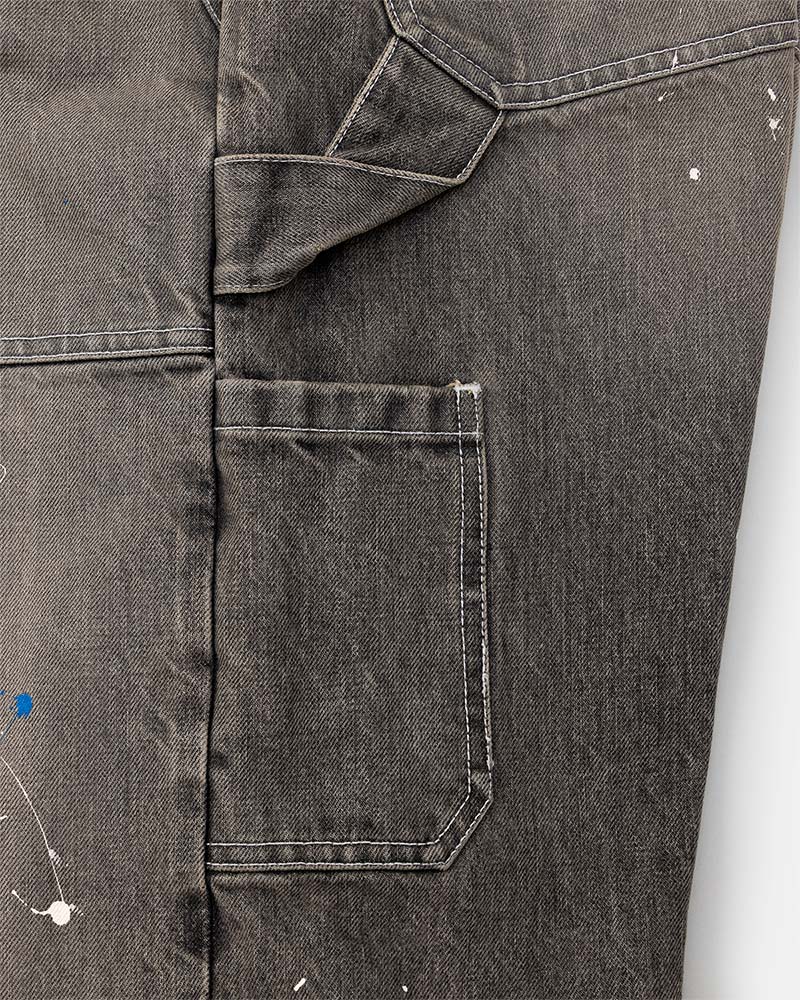 DIGAWEL【ディガウェル】Distressed Painter jeans (Fade Black)【DWA B006】