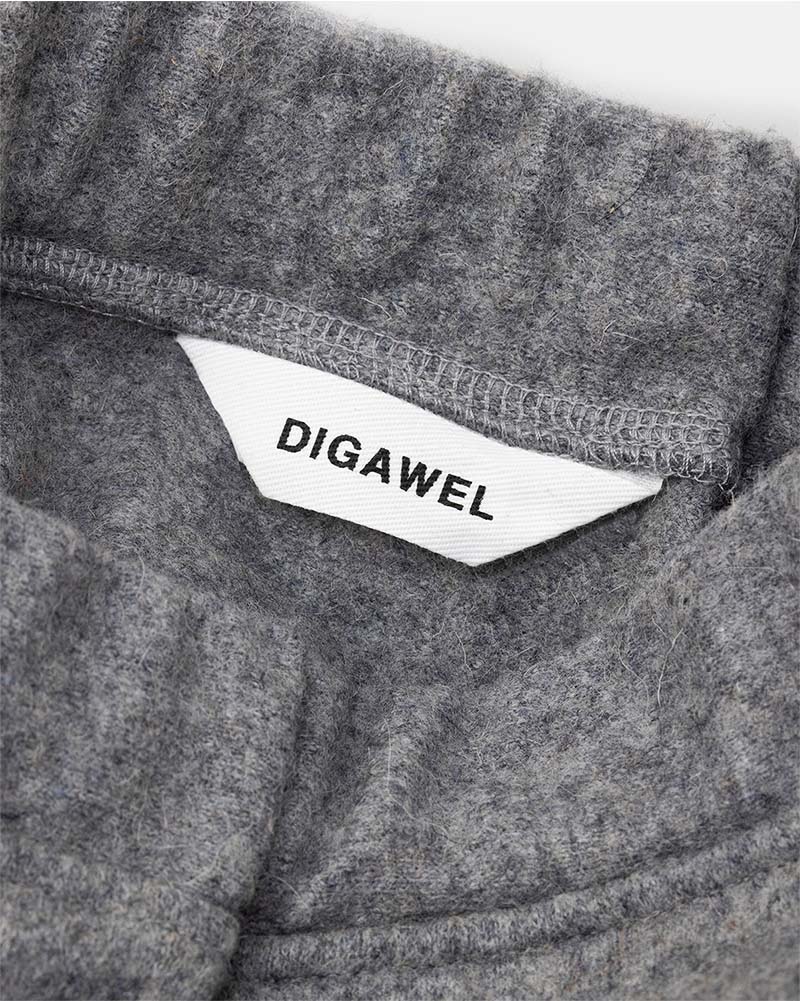DIGAWEL【ディガウェル】Hem gathers pants (GRAY)【DWAB027】