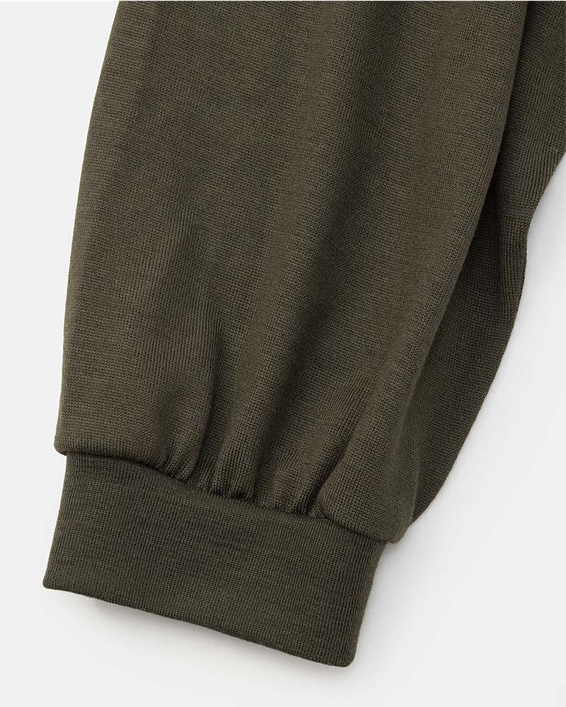 DIGAWEL【ディガウェル】Merino wool L/S T-shirt  (OLIVE) 【DWAB030】