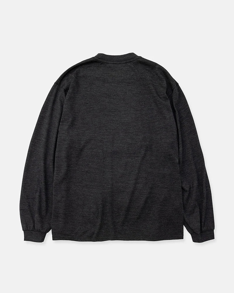 DIGAWEL【ディガウェル】Merino wool L/S T-shirt  (C.GRY) 【DWAB030】