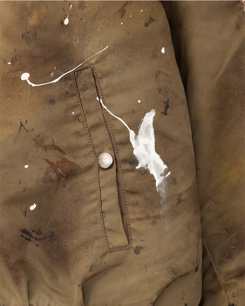 DIGAWEL【ディガウェル】Distressed MA-1 (Olive)【DWAB044】