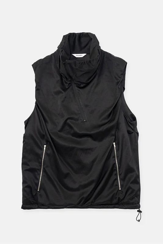 DIGAWEL【ディガウェル】Drape vest (BLACK) 【DWYB006】