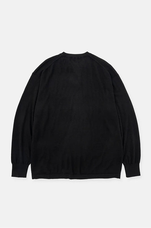 DIGAWEL【ディガウェル】Cashmere knit L/S (BODHI×DIGAWEL)  (BLACK) 【DWYB030】