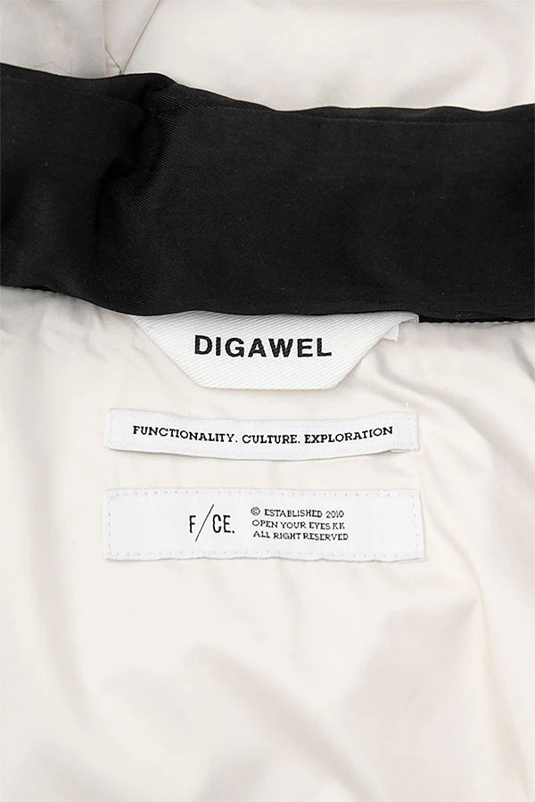 DIGAWEL【ディガウェル】Hoodie puffer jacket（F/CE.×DIGAWEL) (BLACK)