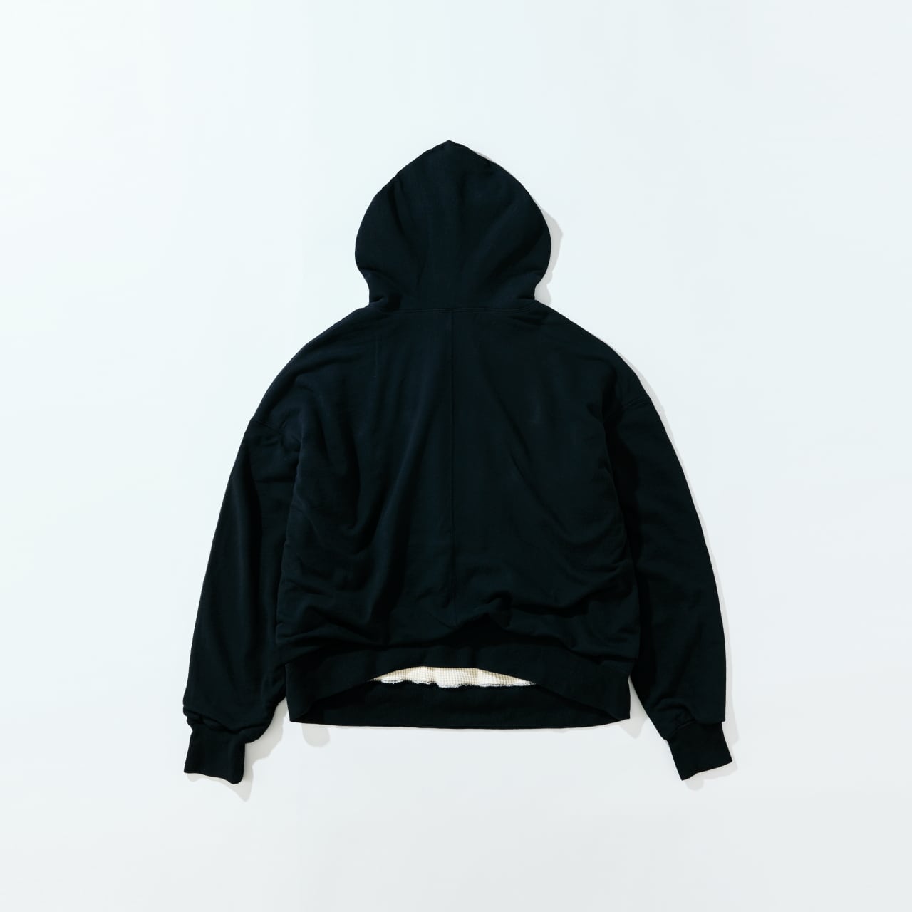 WELLDER【ウェルダー】Double Face Wide Hooded (Black)