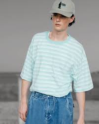 WELLDER【ウェルダー】Stripe Short Sleeve (WHITE × MINT)