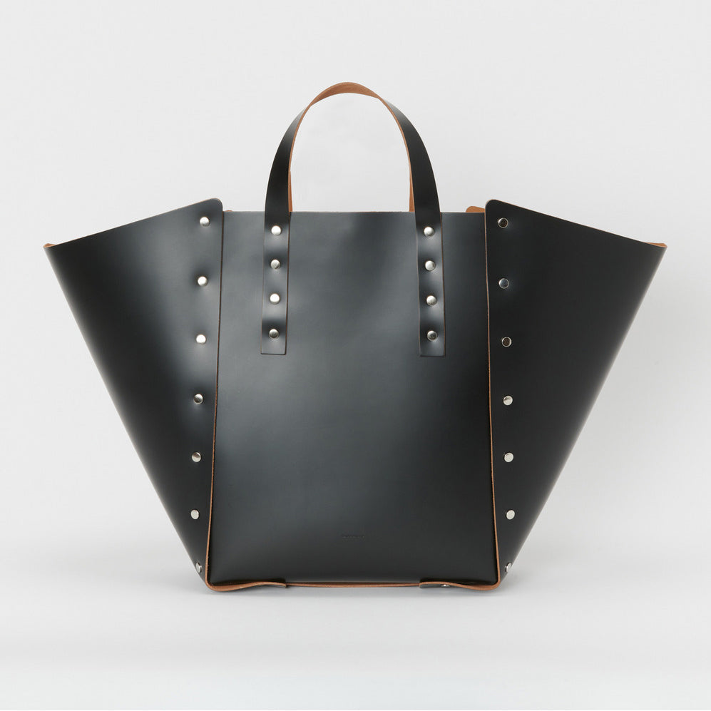 Hender Scheme 【エンダースキーマ】assemble hand bag wide L (BLACK) 【dqn-rb-awm】