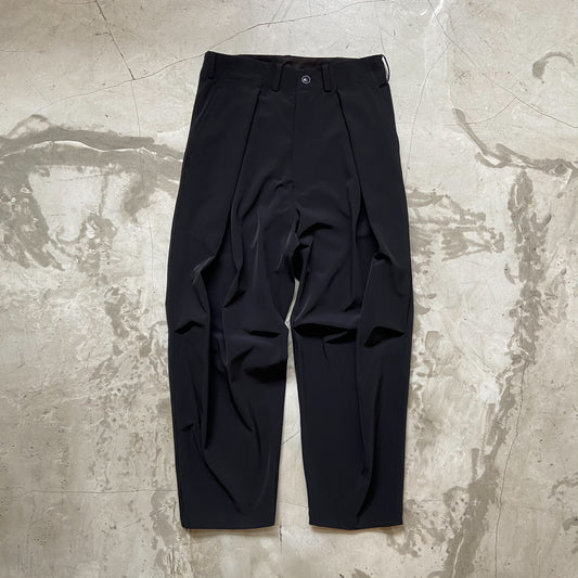 Tremolo【トレモロ】× wanna foundation 【ワナファンデーション】LYCLA TWILL DEEP TUCKED WIDE TROUSERS (2 COLOR)